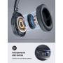 Mpow 45Hrs Active Noise Cancelling Headphones, H17 New Bluetooth Headphones Over Ear, Built-in Mic, Quick Charge, Deep Bass, Wired/Wireless Headset for Travel, Online Class, Home Office, TV