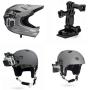 Universal Helmet Mount Kit with Action Mount Adapter for Smartphone, Operable with Any Phone. Includes Parts Shown, with Wrench and Universal Phone Adapter. Compatible with GoPro Cameras.