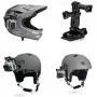 Universal Helmet Mount Kit with Action Mount Adapter for Smartphone, Operable with Any Phone. Includes Parts Shown, with Wrench and Universal Phone Adapter. Compatible with GoPro Cameras.