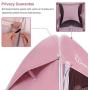 WolfWise Portable Pop Up Privacy Shower Tent Spacious Changing Room for Camping Hiking Beach Toilet Shower Bathroom