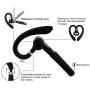 Bluetooth Headset, Wireless Bluetooth Earpiece V4.1 8-10 Hours Talktime Stereo Noise Cancelling Mic, Compatible for iPhone Android Cell Phones Driving/Business/Office (Black)