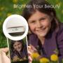 QIAYA Selfie Ring Light for Phone Camera Photography Video, BatteryPowered Clip White