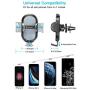 [2020 Upgrade] Universal Car Phone Mount, DesertWest Air Vent Cell Phone Holder for Car, [Noise-Free] Cradle Compatible with iPhone SE 11 Pro Max XR XS X, Samsung Galaxy Note 20 S20 S10 S9 Note 10