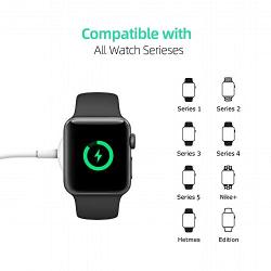 Blasses Watch Charger, 2 in 1 Magnetic Wireless Charging Cable 3.3ft Compatible with iPhone 11/11 Pro/XR/XS iWatch Charger and iWatch Series 1 2 3 4 5