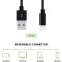 RoFI Compatible Phone Cable, [2Pack] 2FT Nylon Braided Fast Charging USB Cord Replcement for Phone X 8 8 Plus 7 7 Plus 6s 6s Plus 6 6 Plus 5 5S 5C SE Pad Air Mini and More (2 Pack Black, 2 FT)