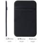 CA+ [Two] Stretch Card Sleeves Stick On Wallet for Cell Phone Card Holder Adhesive Sticker ID Credit Card Holder for Back of Phone (Black + Mint)