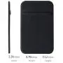 CA+ [Two] Stretch Card Sleeves Stick On Wallet for Cell Phone Card Holder Adhesive Sticker ID Credit Card Holder for Back of Phone (Black + Green)