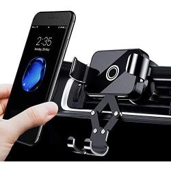 FireKylin Cell Phone Holder for Car, Universal Gravity Auto-Clamping Air Vent Mount with Tempered Glass Compatible with iPhone 11 Pro XR Xs Max Xs X 8 7 6 Plus, Samsung Galaxy S10 S10+ S10e S9 S8 S7