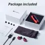 Tube Wireless Earphone True Wireless Earbuds, Bluetooth Headphone with Portable Charging Case, Passive Noise Cancellation, iPX5 Sweatproof Earbuds, Auto On & Connect, iOS & Android Supported A5 - Red Tube Wireless Earphone True Wireless Earbuds, Bluetooth Headphone with Portable Charging Case, Passive Noise Cancellation, iPX5 Sweatproof Earbuds, Auto On & Connect, iOS & Android Supported A5 - Red