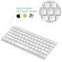 Arteck Ultra-Slim Bluetooth Keyboard Compatible with iPad 10.2-inch/iPad Air/iPad 9.7-inch/iPad Pro/iPad Mini, iPhone and Other Bluetooth Enabled Devices Including iOS, Android, Windows Silver