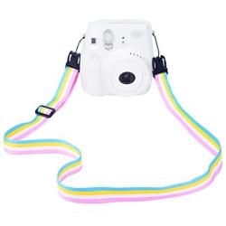 Sunmns Camera Neck Shoulder Strap Compatible with Fujifilm Instax Mini 11/9/ 8/90/ 8+/ 7s Instant Film Camera, Rainbow