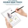 Stylus Pen for Touch Screens, XIRON Rechargeable 1.5 mm Fine Point Active Stylus Pen Smart Digital Pencil Compatible with iPad iPhone and Most Tablets High Precise Pencil with Glove