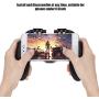 Mobile Game Controller for PUBG, Built-in Cooling Fan Heat Dissipation Function, Game Trigger Joystick Aim Auxiliary Button Gamepad Shoot Shooter Sensitive Auxiliary