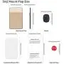 Sinjimoru Removable Cell Phone Wallet with Flap, Wireless Charging Compatible Phone Card Holder Wallet and iPhone Mount, Sinji Mount Flap Beige