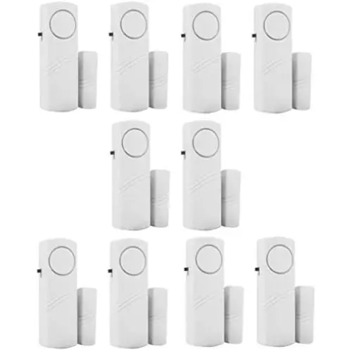 Personal Security Window & Door Alarm Bell | Wireless Sensor Door Window Burglar Alarm | Pack of 10 Personal Security Window & Door Alarm Bell | Wireless Sensor Door Window Burglar Alarm | Pack of 10