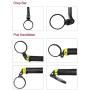 Hafny Bar End Bike Mirror, Stainless Steel Lens, Safe Rearview Mirror