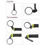 Hafny Bar End Bike Mirror, Stainless Steel Lens, Safe Rearview Mirror