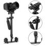 24 Inch / 60 cm Hand-Held Stabilizer with 1/4 Screw with Two-Way Quick Release Plate for Camera Video DV Digital SLR Camera