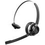 Mpow HC3 Bluetooth Headset V5.0, Dual Microphone Wireless Headphones for Truck Driver, Office,Call Center,Cell Phone，Noise Canceling, Single On Ear Headset(Wired Option)