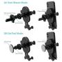 Syncwire Gravity Phone Mount for Car, 2-in-1 Air Vent Phone Holder, Automatic Locking Universal Car Cell Phone Mount Compatible iPhone 11/Pro MAX/XS/XR/8/8 Plus/7, Samsung Galaxy Series and More