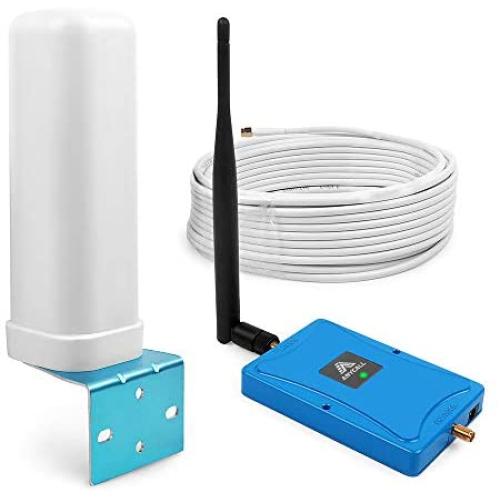 Cell Phone Signal Booster for Home and Office -T-Mobile, MetroPCS,Mint Mobile- Band 66 & Band 4 Cellular Repeater for 4G LTE Voice & Data. Supports Multiple Devices Up to 1,500sq.ft (1700/2100Mhz)
