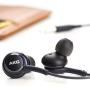 OEM Stereo Headphones with in-line Remote & Microphone for Samsung Galaxy S8, S8 Plus S9, S9 Plus Note 8 Note 9 [Grey] Bulk Packaging