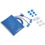 JLab Audio J6 High Fidelity Metal Ergonomic Earbuds Style Headphones, Guaranteed for Life - Sapphire Blue