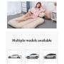 CALOER Thick Inflatable Car Air Mattress with Pocket,Headboard,Pillows and Air Pump (Portable)-Camping Inflation Bed Travel Air Bed Car Back Seat-Blow Up Air Mattress - Car Bed fits Car, SUV, Truck