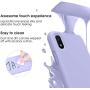 Vinve Liquid Silicone Case for Samsung Galaxy A10e, Gel Rubber Full Body Protection Shockproof Cover Slim Fit Case Drop Protection Case (Purple.)