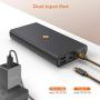 Portable Charger USB C 20000mAh Power Bank, 4 USB Ports External Battery Pack Fast Phone Charging with Newest Intelligent Controlling IC, Cell Phone Charger Battery for iPhone,Samsung Android,Tablet