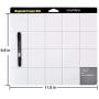 Magnetic Pro Mat Unamela large size writing note mat with dry erase pen - preventing losing screws when repairing cell phone,laptop or other electronics (11.8x9.8)
