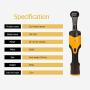 High Power Mini Corded Car Vacuum Cleaner Portable Handheld Vacuum Cleaner by 12V Outlet Wet/Dry Mini Vacuum Cleaner with 12ft Long Cable
