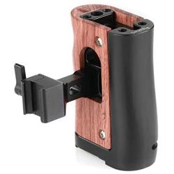 SMALLRIG NATO Handle Wooden Handgrip for BMPCC 4K & 6K and Z-CAM E2, Compatible with Samsung T5 SSD – HSN2270