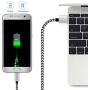 Android Micro USB Charger Cable 2Pack 6FT Fast Charging Cord for Kindle Fire HD HDX Tablets 7 8 Samsung Galaxy S5 S6 S7 Edge J3 J7 Prime Crown Extra Long Nylon Phone Cables White