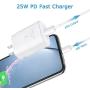 USB C Wall Charger-PD 25W Type C Fast Charging Block Power Adapter for iPhone 11 Pro Max Xs Max XR X 8 Plus, iPad Pro, Samsung Galaxy Note10 S10+ S20 S9 S8, Google Pixel 2 4 3a XL, LG and More