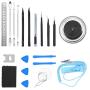 ORIA Precision Screwdriver Set, 80 in 1 with 56 Bits Screwdriver Kit, Magnetic Repair Tool Kit with Portable Bag, Magnetic Parts Tray for Smartphone, Computer, Tablet, Blue