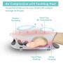 CINCOM Rechargeable Hand Massager with Heat for Women, Cordless Electric Massager for Hands, Air Compression Kneading Massage with Heat for Arthritis, Wrist, Pain Relief & Finger Numbness