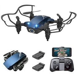 S9M Mini Drone, Supkiir 4-AXIS Drone with 720P HD Camera, Mini RC Quadcopter for Kids Beginners Adult, Foldable FPV WiFi Helicopter, Attitude Hold, 3D Flips, Gravity Control and Trajectory Flight