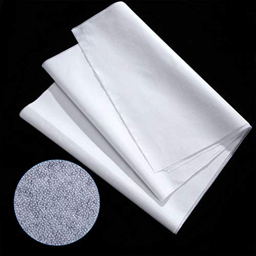 3 Pieces Fusible Interfacing Non-Woven Lightweight Polyester Interfacing (White, 20 Inch x 3 Yards)