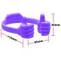 Honsky Thumbs-up Phone Stand for Tablets, E-readers and Smart Phones - 2 Pack - Green, Purple