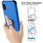 lovpec Galaxy A10e Case with Soft TPU Screen Protector, Ring Magnetic Holder Kickstand Shockproof Protective Phone Cover Case for Samsung Galaxy A10e 5.8 inches (Blue)