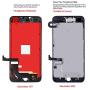 Screen Replacement Compatible for iPhone 7 Plus Black 5.5 Inch, LCD Display 3D Touch Digitizer Full Assembly with Proximity Sensor + Front Facing Camera + Earpiece Speaker + Repair Tools Kit