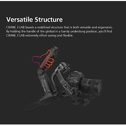 Zhiyun Crane 3 LAB 3-Axis Handheld Stabilizer Gimbal Redefine Stabilizer 4.5KG Payload for All Almost Mirrorless Cameras DSLRs,Versatile Structure,Wireless Image Transmission ViaTouch(Standard Pakege)