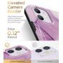 GVIEWIN Marble iPhone 11 Case, Ultra Slim Thin Glossy Soft TPU Rubber Gel Phone Case Cover Compatible iPhone 11 6.1 Inch 2019 (Romantic Purple)