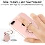 Finger Ring Stand 3 Pack, Ama Forest 360° Rotary Cell Phone Holder Finger Loop Grip Mount Universal Smartphone Kickstand for iPhone x/xr/xs max, Samsung Galaxy S10/S9 Rose Gold Silver&Black