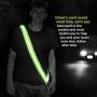 MOONSASH – USA Patented Hi-Visibility Reflective Sash > Reversible, Durable, Versatile, Stylish, No-Fuss Night Safety Gear for Men, Women & Kids > in Neon Yellow-Green & Midnight Black