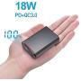 Portable Power Bank Chargers 10000mAh Type C PD 18W and 2 USB QC 3.0 Ports Small External Battery Packs LCD Display for iPhone iPad Huawei Samsung Android Mobile Phone Nintendo Switch Tablets