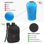 N NEWKOIN Dry Bag Waterproof Backpack, Lightweight Portable Convenient Storage Wet Dry Bag Foldable with Wet Towel Separate Bag for Rafting, Swimming, Beach, Kayaking with Waterproof Phone Case