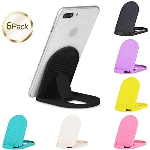 Cell Phone Stand, 6pack Portable Foldable Desktop Cell Phone Holder Adjustable Universal Multi-Angle Cradle for Desk Tablet iPad Mini iPhone X/8/7 Plus/7/6s/6 Samsung Galaxy, Black, White, Blue Cell Phone Stand, 6pack Portable Foldable Desktop Cell Phone Holder Adjustable Universal Multi-Angle Cradle for Desk Tablet iPad Mini iPhone X/8/7 Plus/7/6s/6 Samsung Galaxy, Black, White, Blue