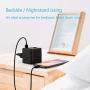 Power Strip Cube with 3 USB 3 Outlets, TESSAN Portable Desktop Charging Station with 5 Ft Extension Cord for Travel Cruise Ship, Home, Office, Dorm Room Essentials - Black